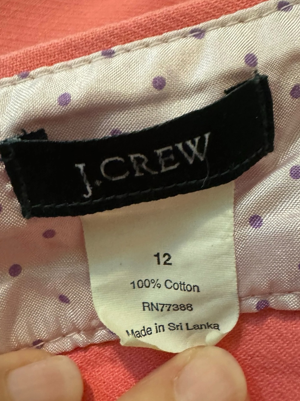 J. Crew Coral Pencil Skirt - Picture 2 of 3